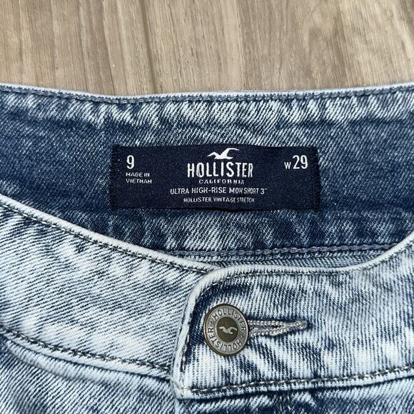 Hollister Women's Light Blue Denim Shorts - Picture 2 of 7